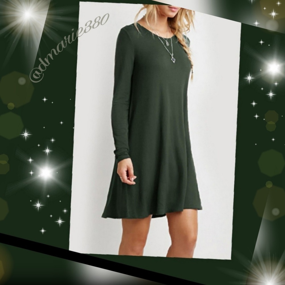 🎉HP🎉Adorable gorgeou green swing dress loose fit